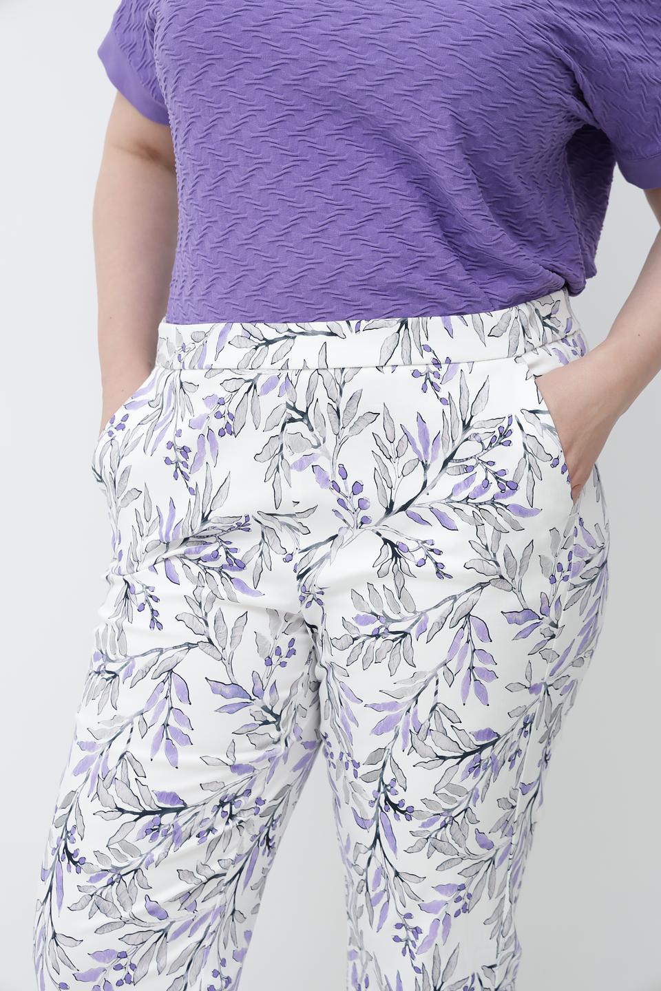 Брюки Frank Walder с цветочным принтом