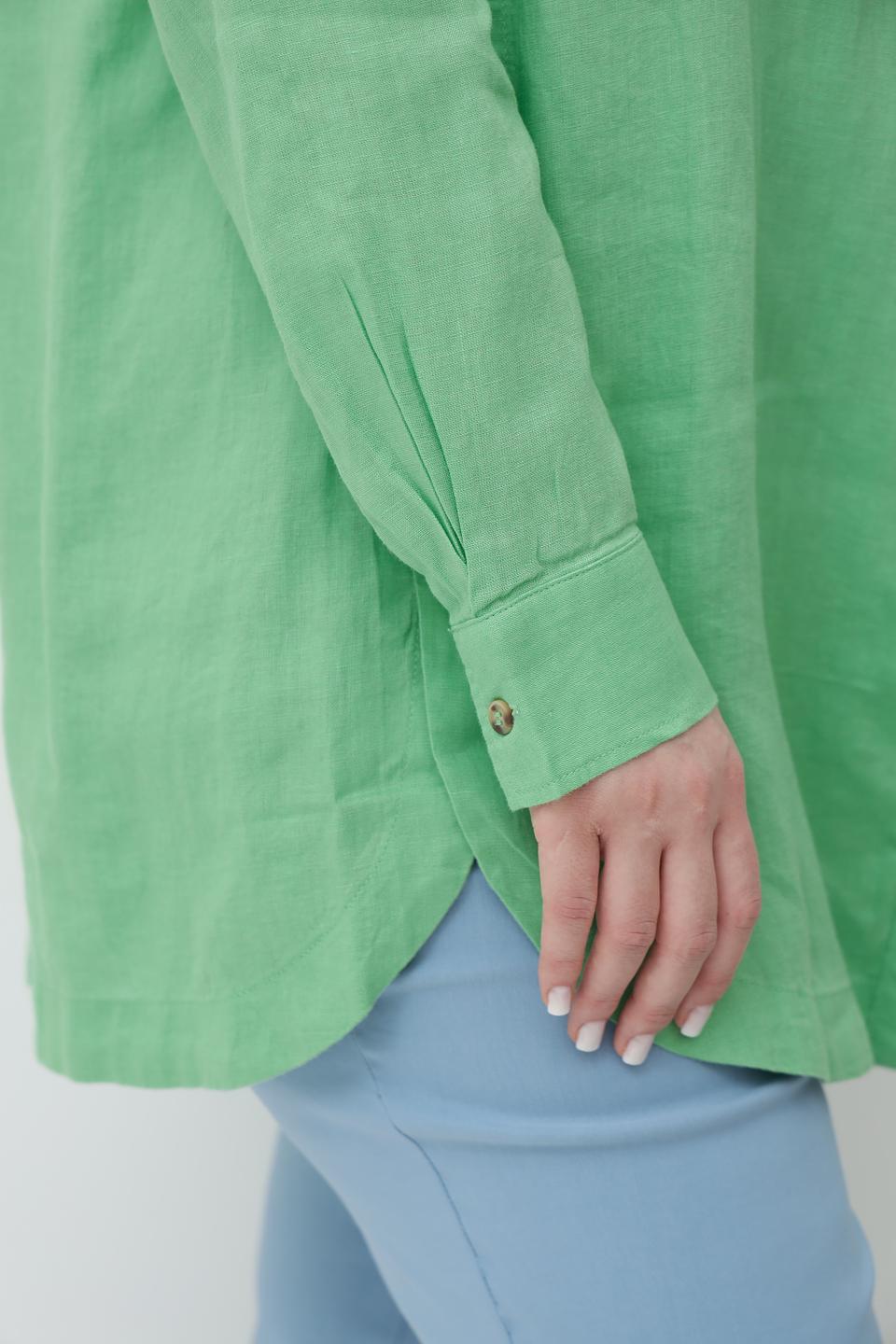 Блуза Lebek из льна лайм