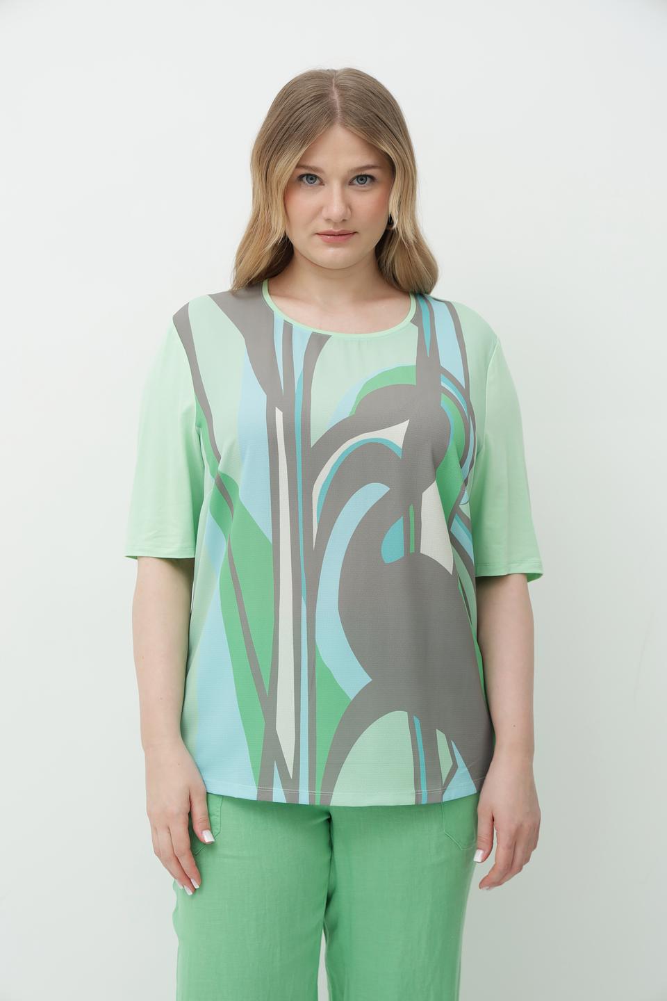 Блузка Lebek с абстрактным принтом