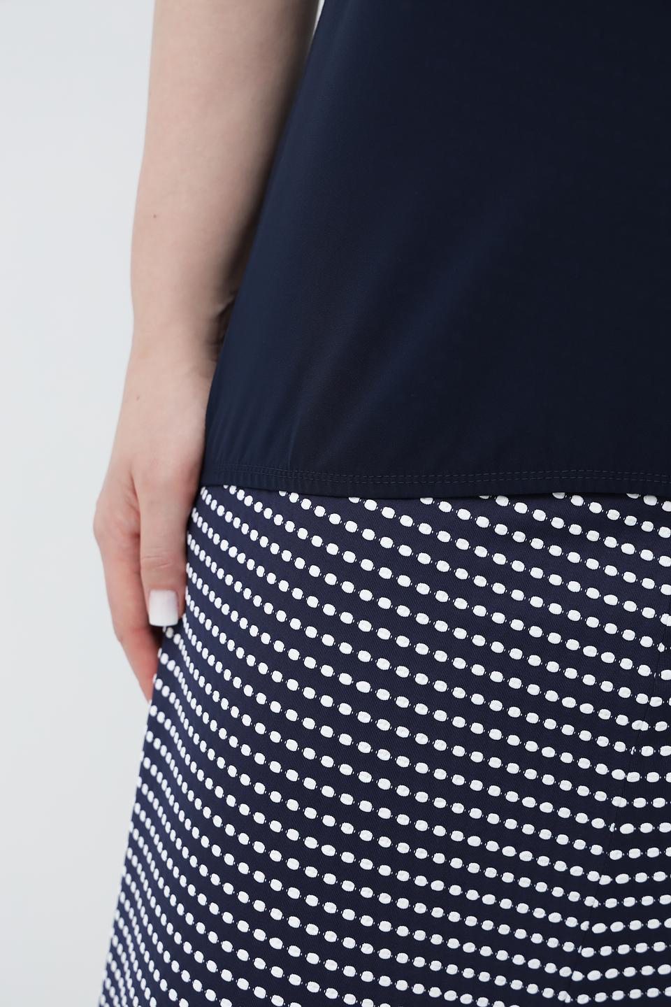 Блузка Rabe collection темно-синяя с карманом