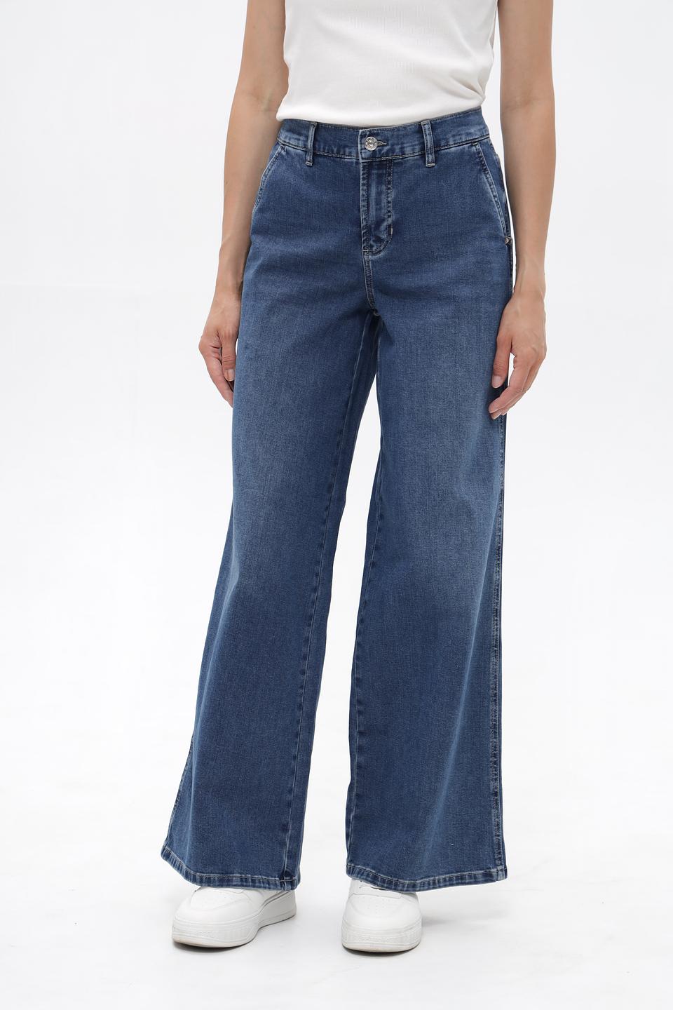 Джинсы палаццо Oui синие