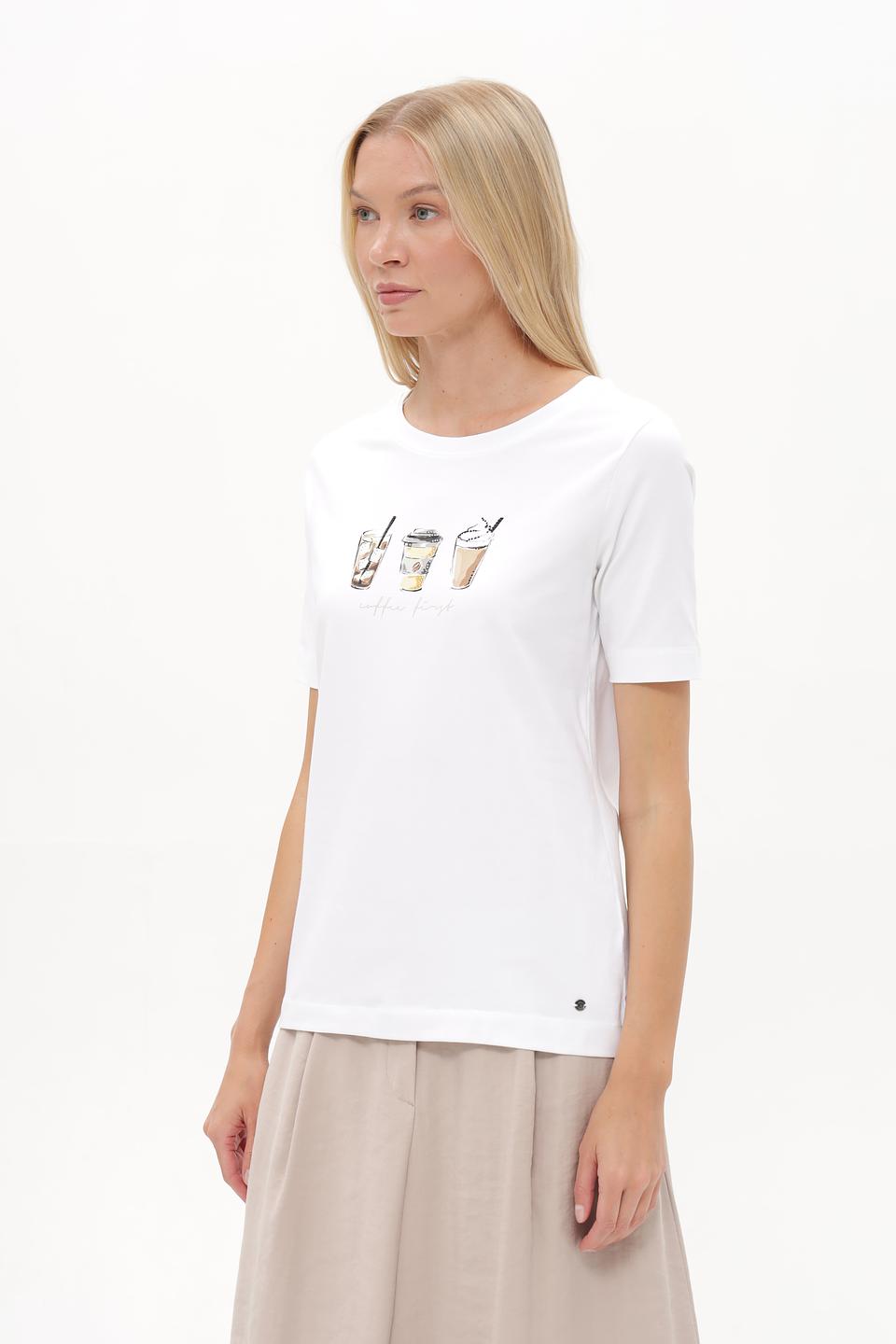 Футболка Betty and Co с принтом кофе