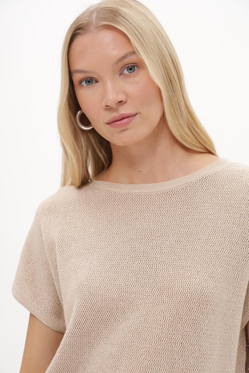 Пуловер Betty and Co бежевый