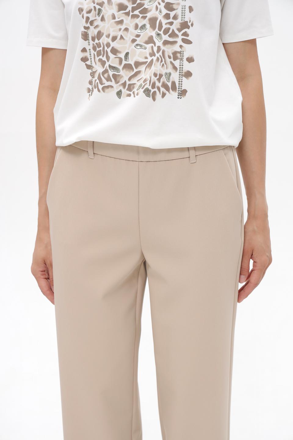Брюки Frank Walder прямого кроя бежевые