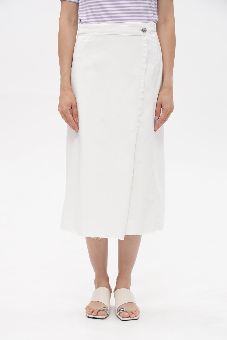 Юбка миди Oui с разрезом