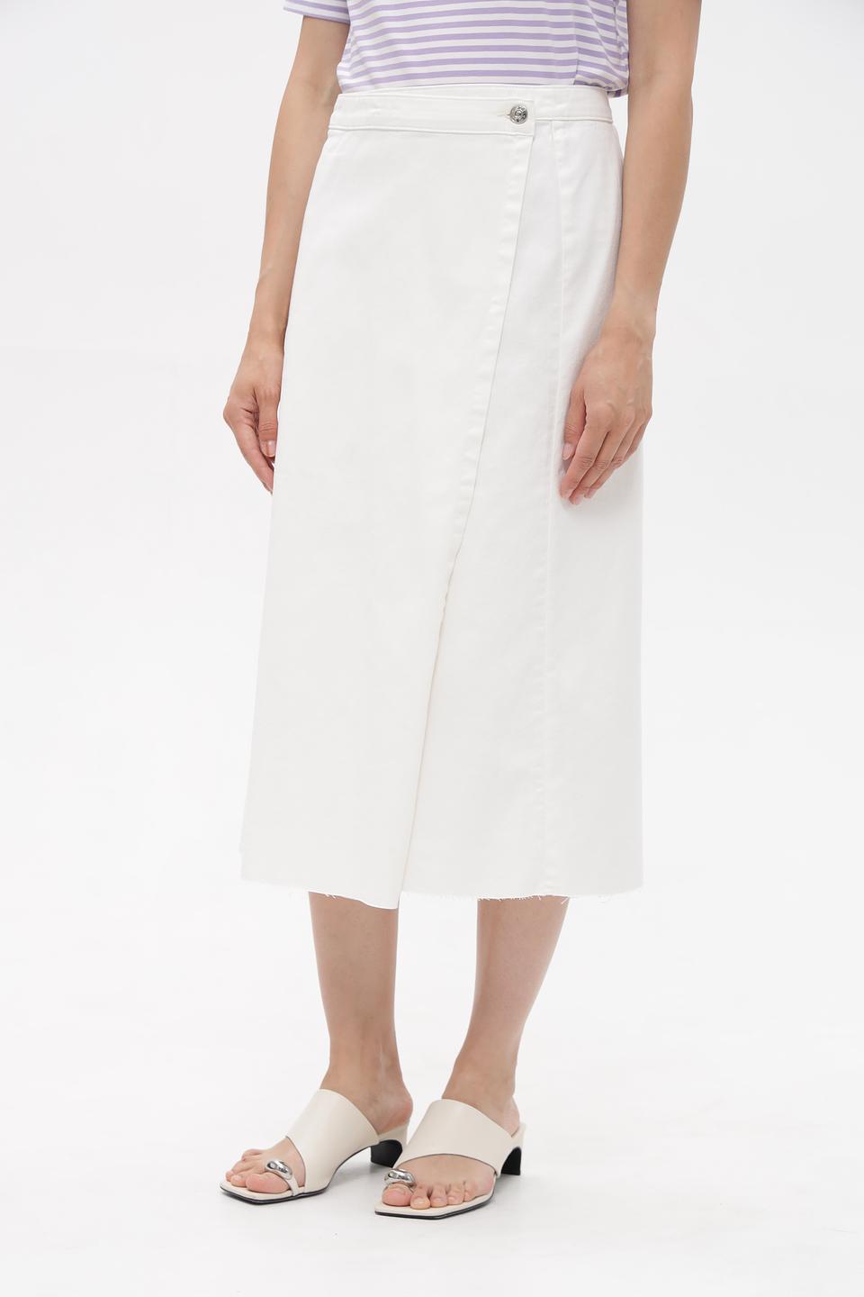 Юбка миди Oui с разрезом