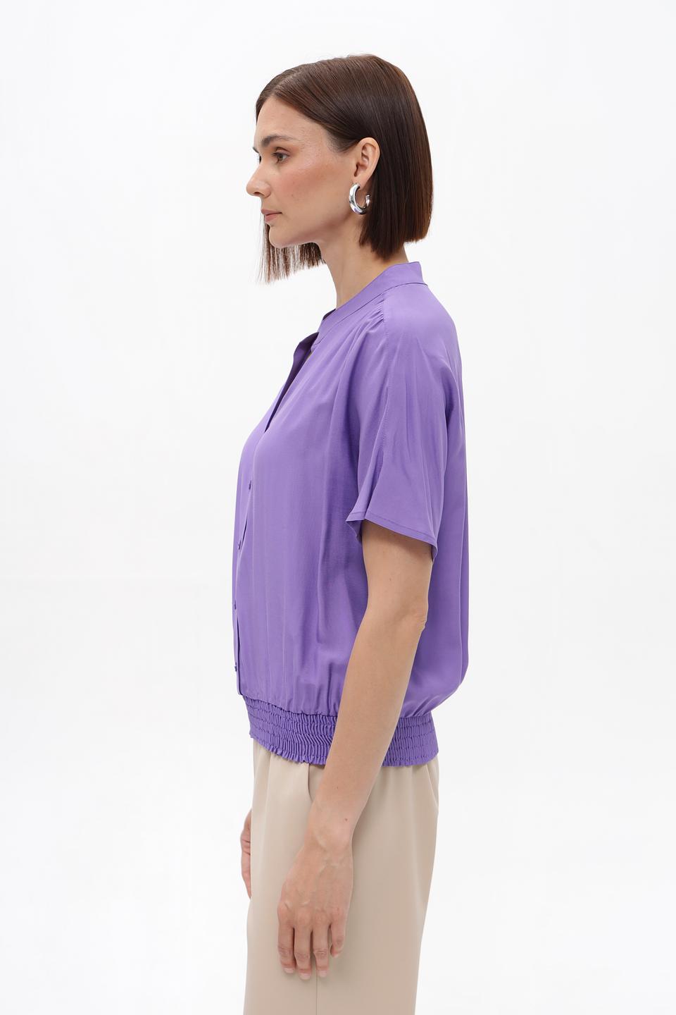 Блузка Frank Walder с резинкой лавандовая