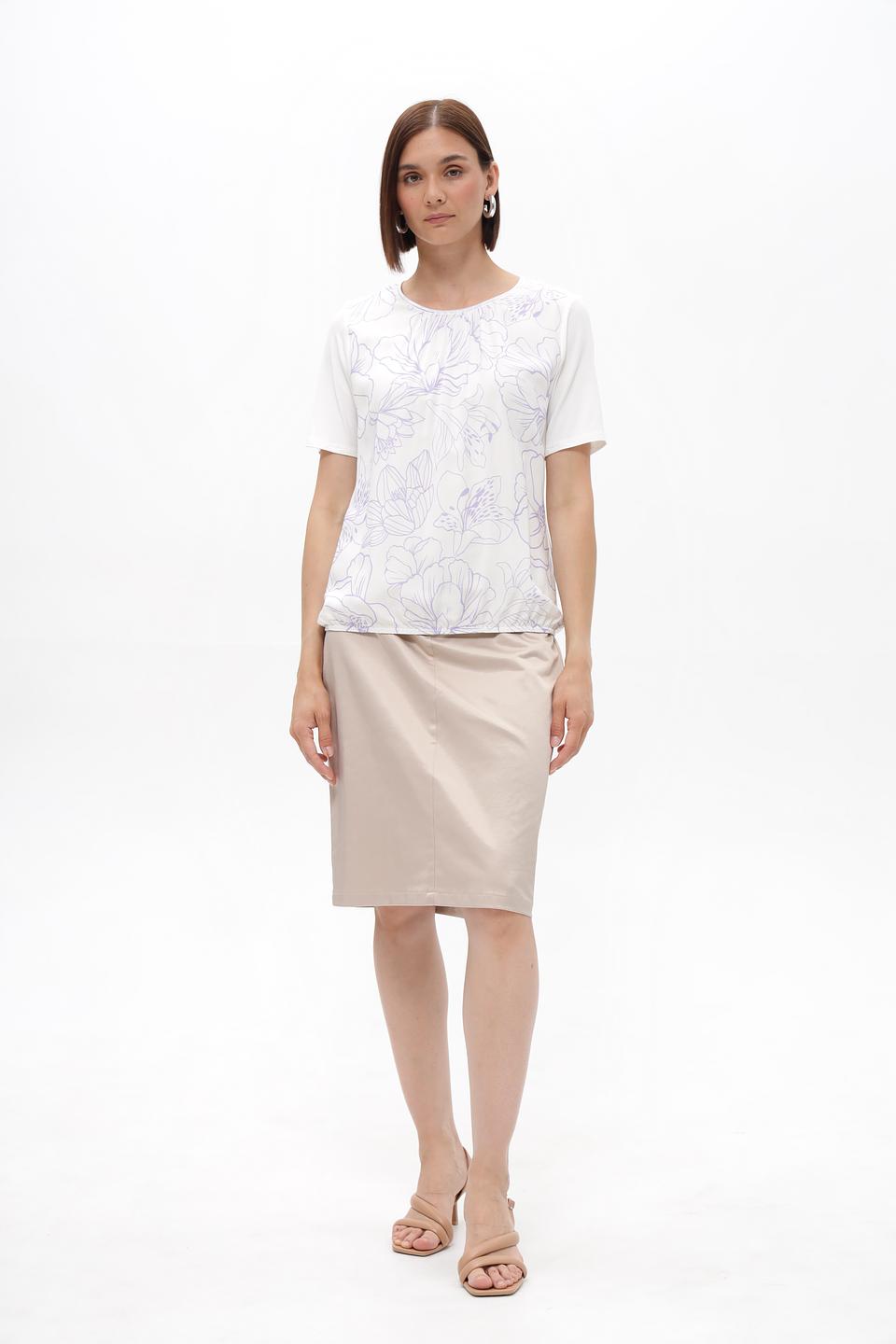 Блузка Frank Walder с цветочным принтом