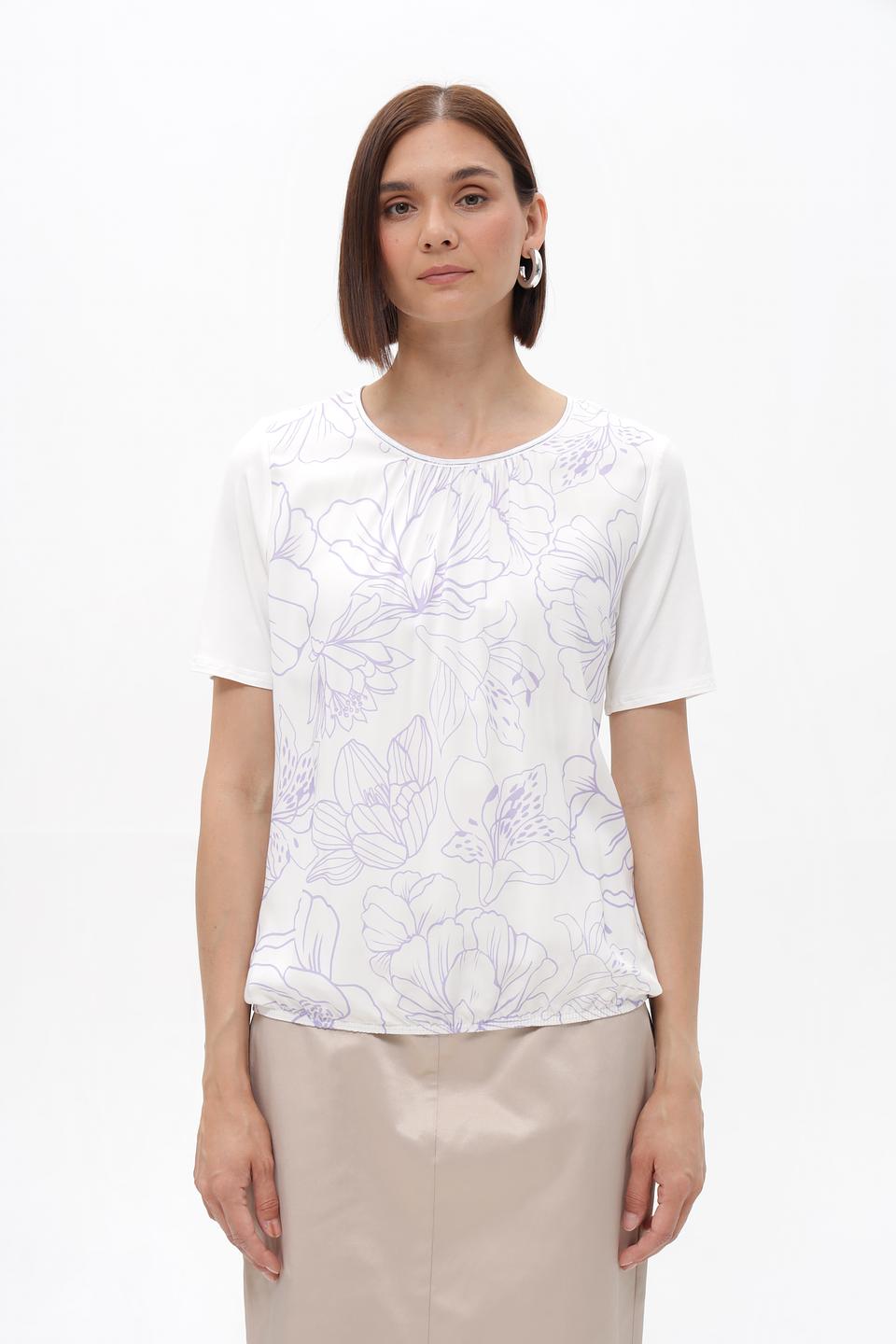 Блузка Frank Walder с цветочным принтом