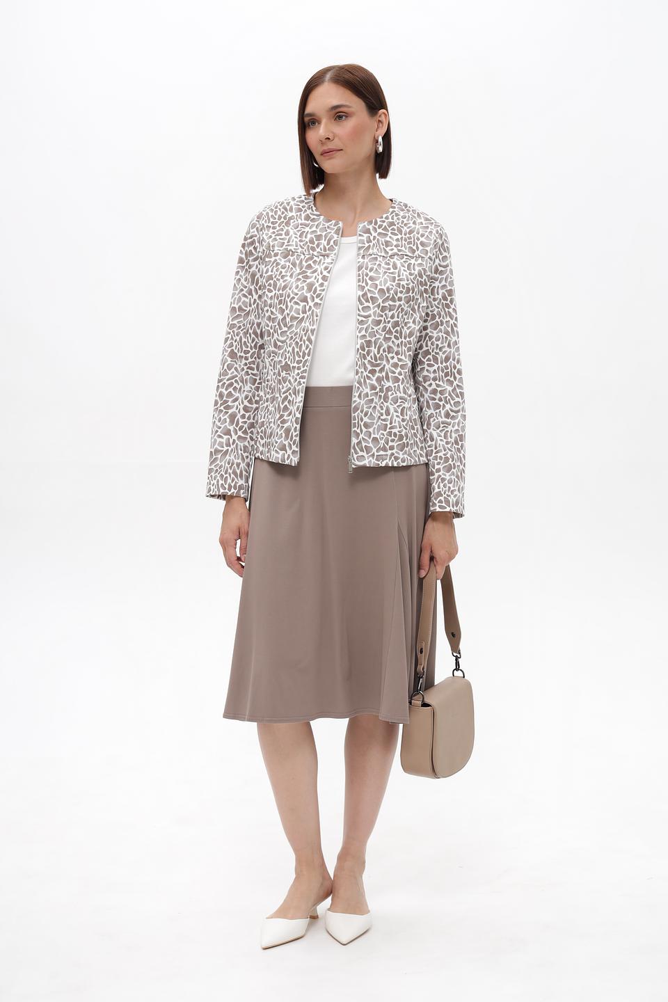 Юбка Frank Walder плиссе бежевая