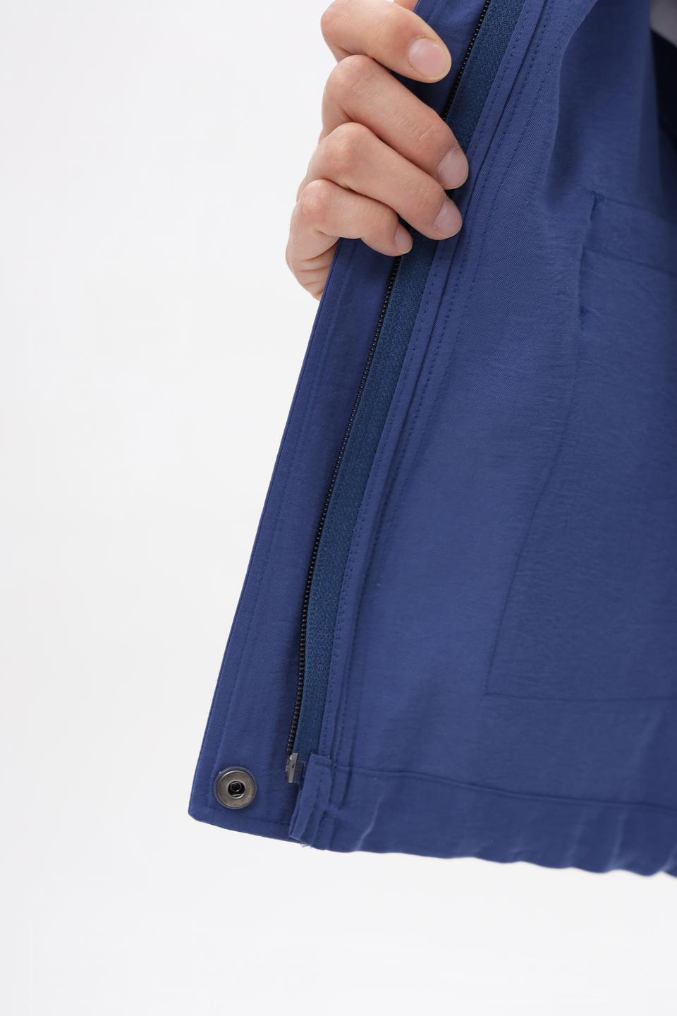 Жакет Lecomte синий с карманами