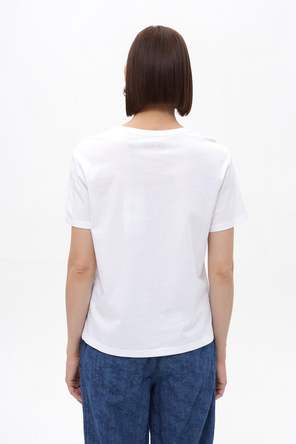 Футболка Lecomte с принтом 'Bleu'