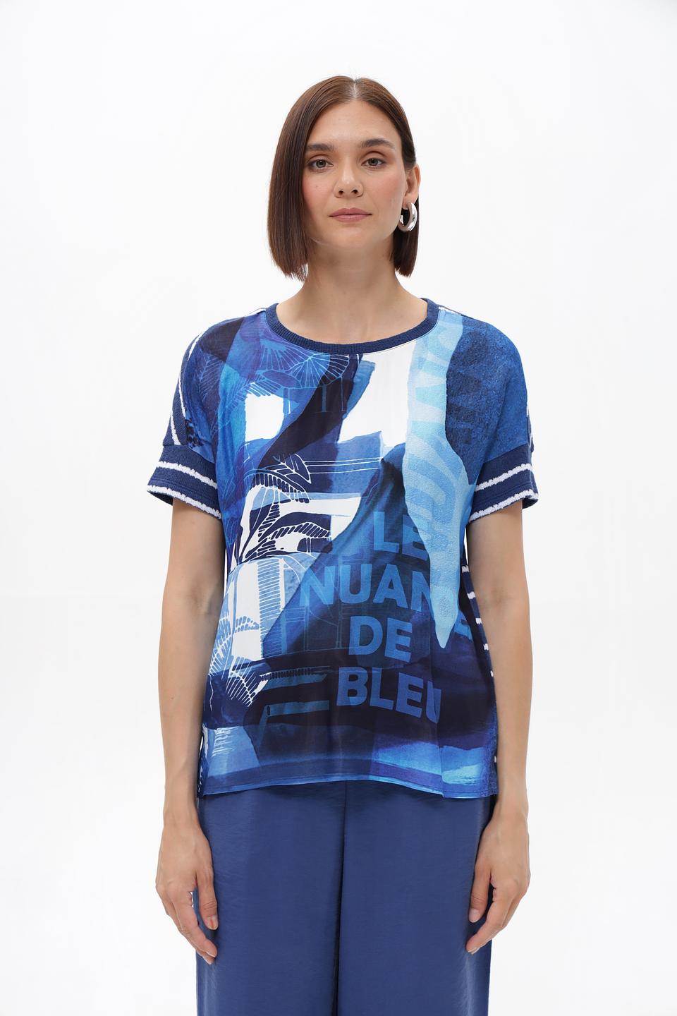 Блузка Lecomte с принтом