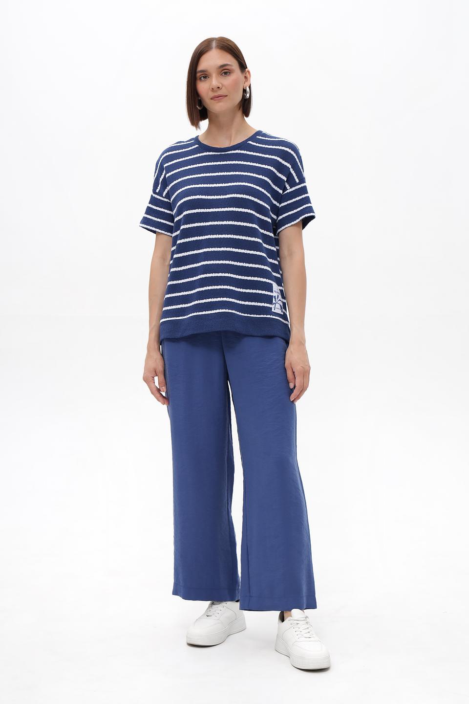 Пуловер Lecomte в полоску