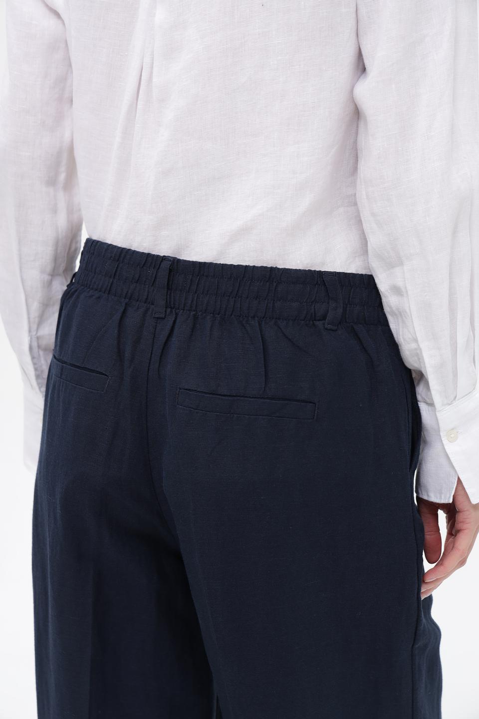 Брюки палаццо Tom Tailor темно-синие