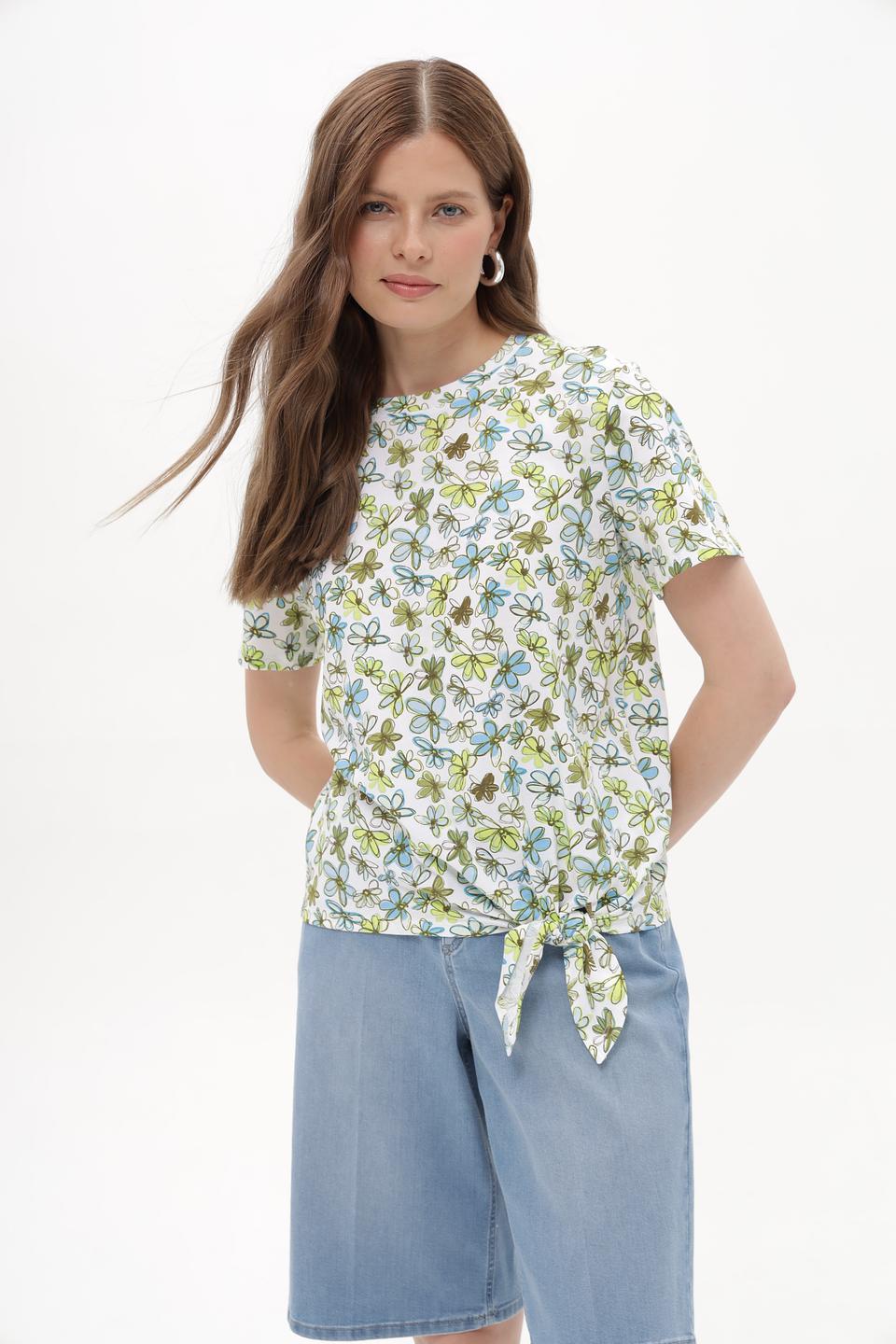 Блузка Tom Tailor с цветочным принтом