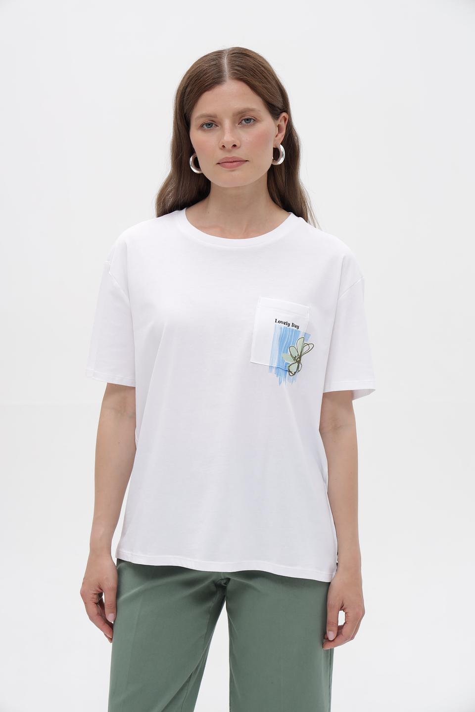 Футболка Tom Tailor denim с принтом