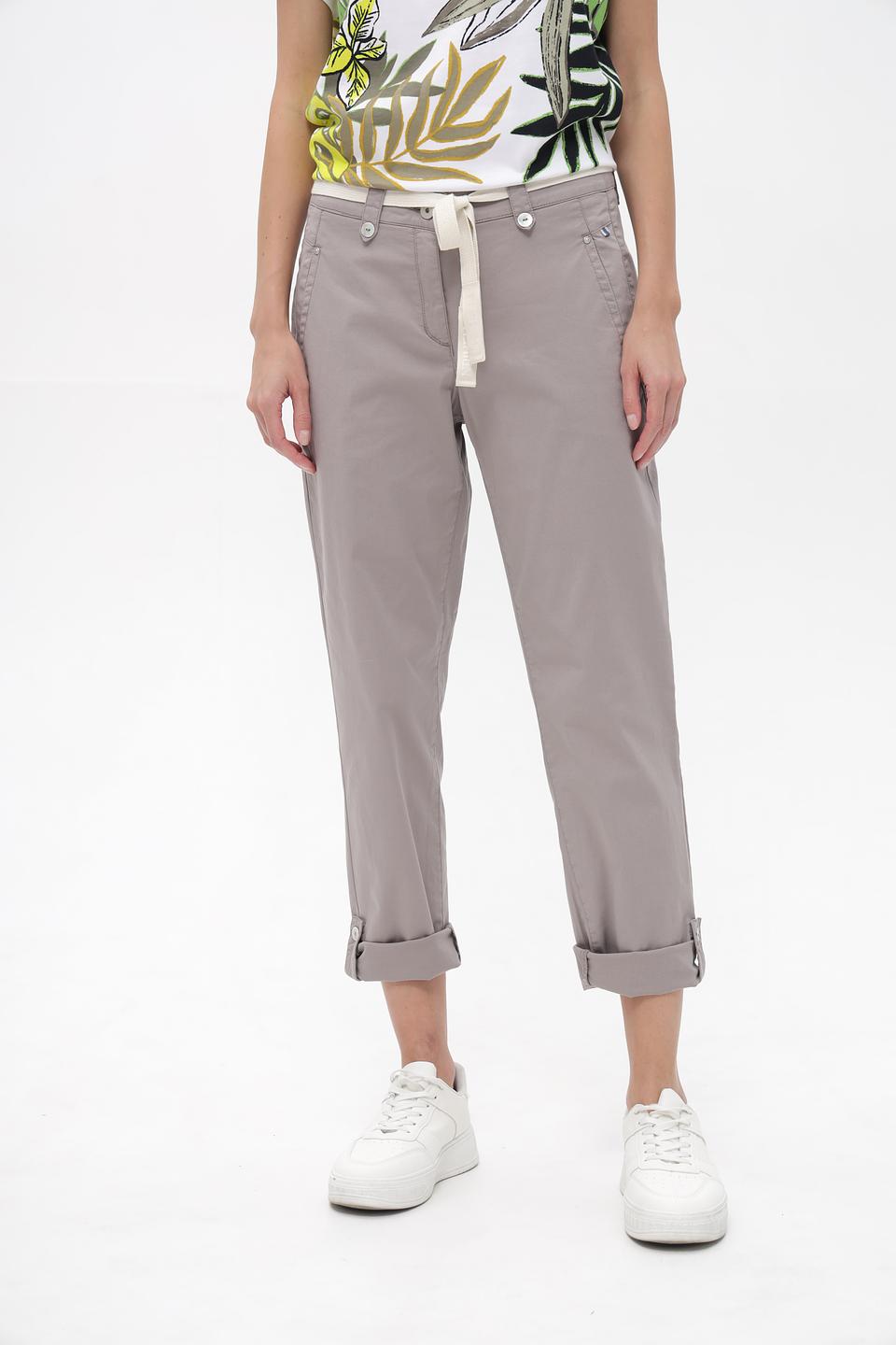 Брюки Ppep. серые с поясом