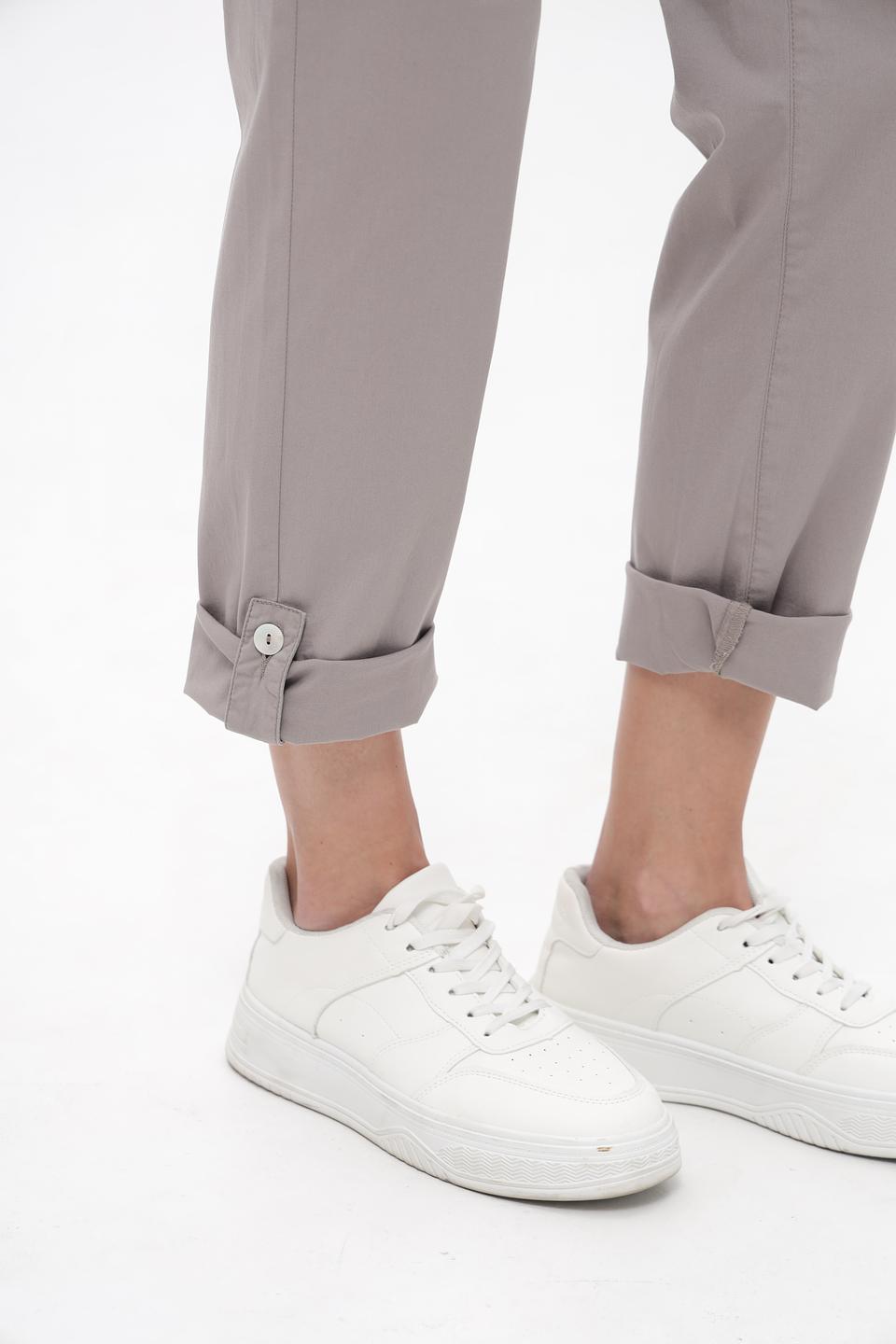 Брюки Ppep. серые с поясом