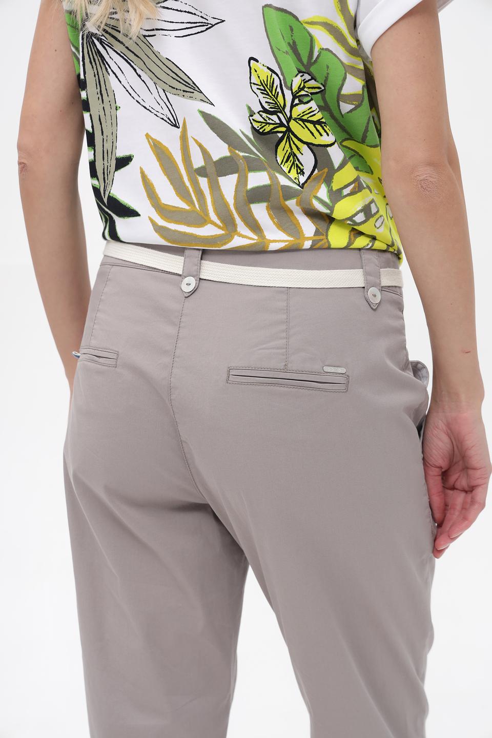 Брюки Ppep. серые с поясом