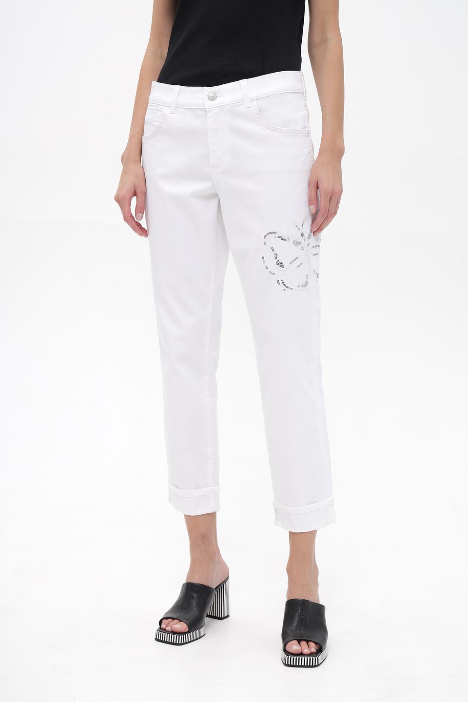 Джинсы укороченные Angels с вышивкой