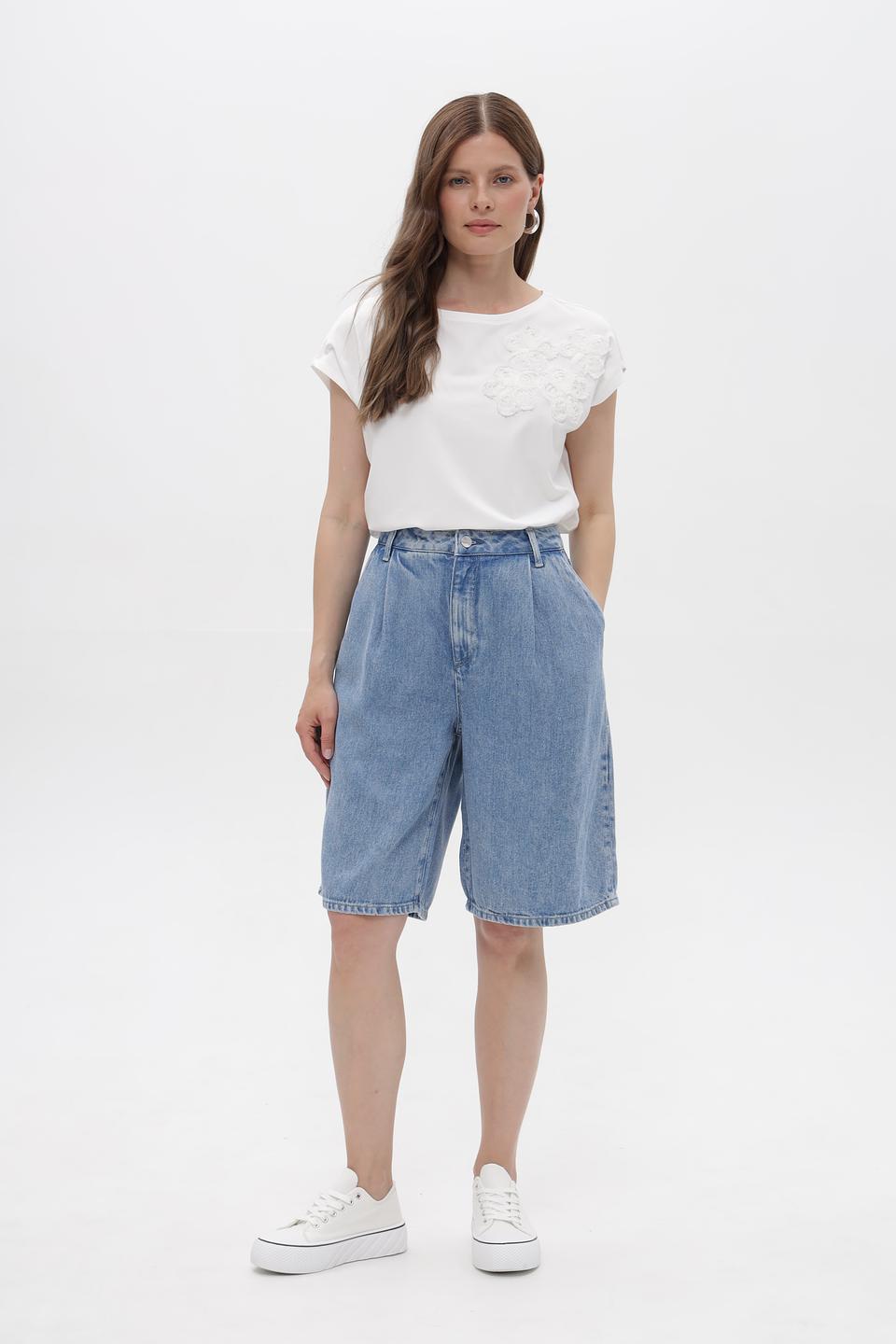 Шорты джинсовые Rich and Royal голубые