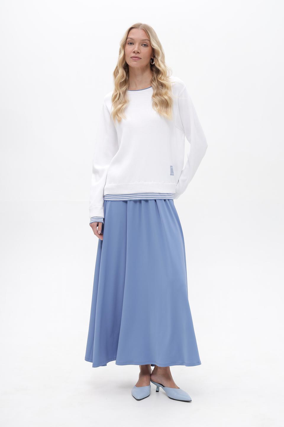 Пуловер Oui с полоской