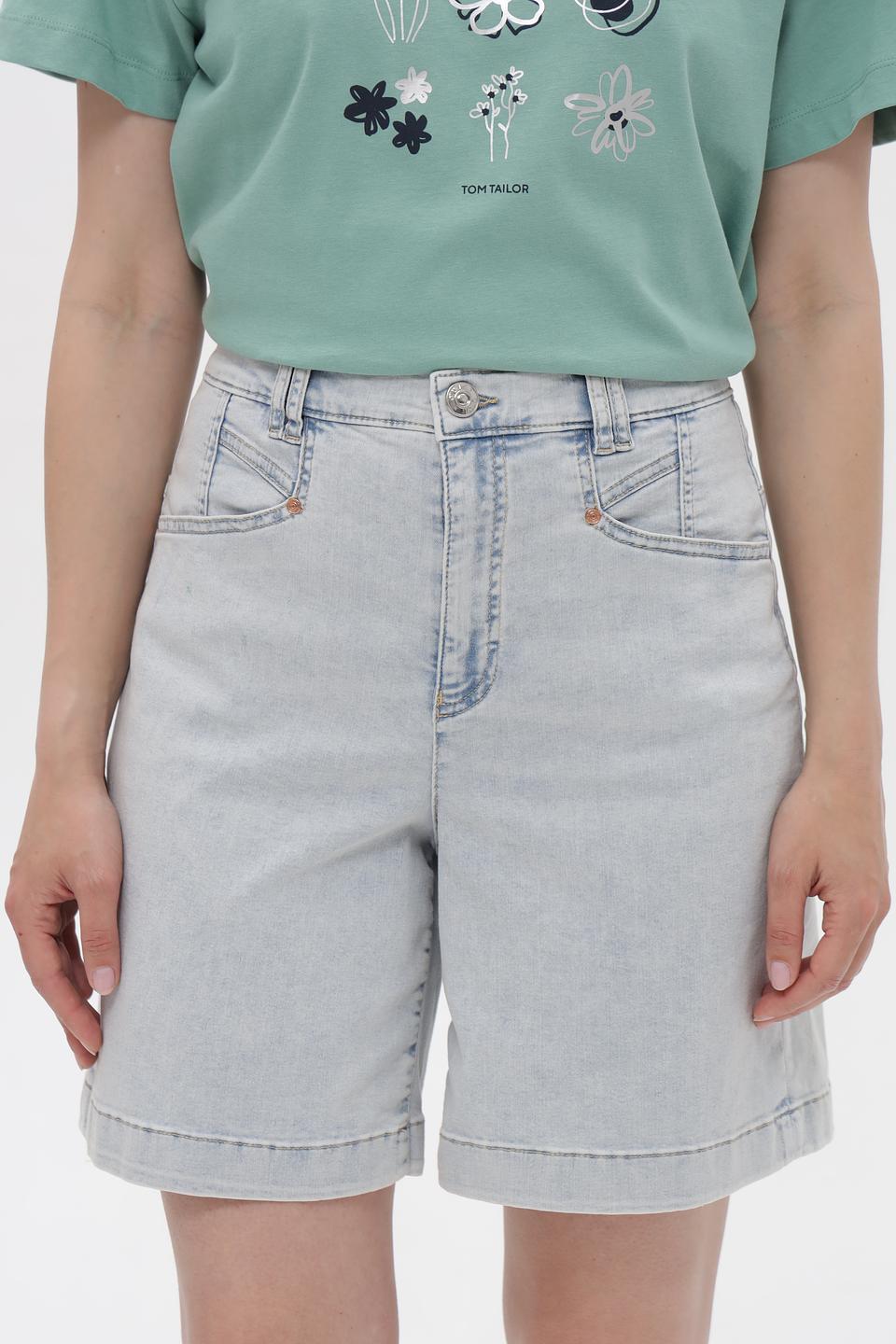 Шорты джинсовые Oui светло-серые