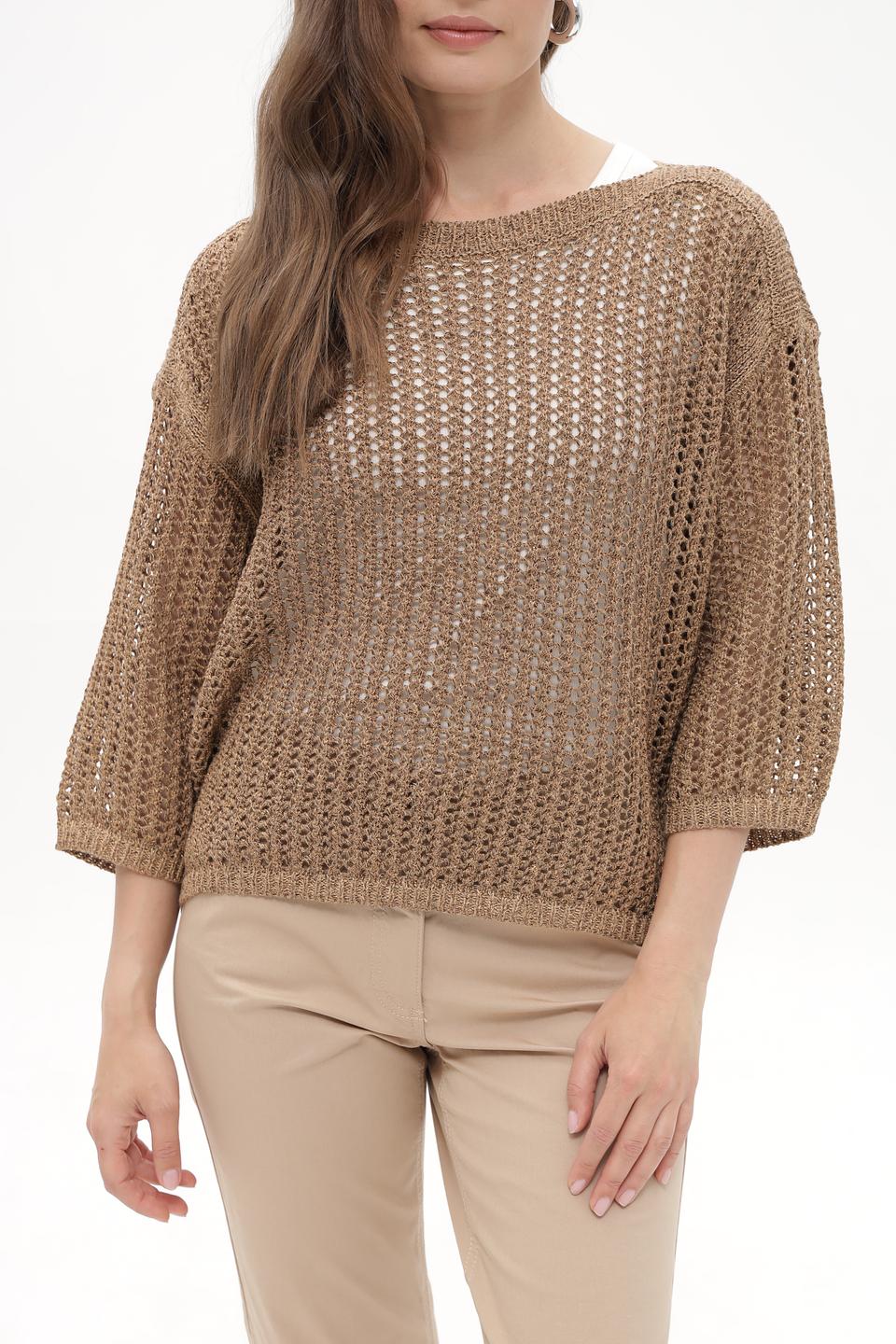 Пуловер Betty Barclay ажурный бежевый