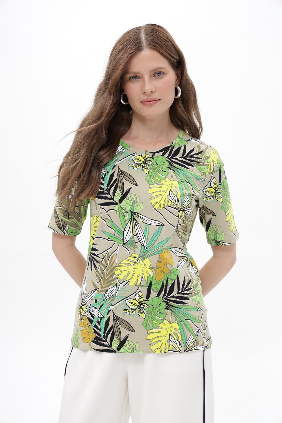 Футболка Betty Barclay с тропическим принтом