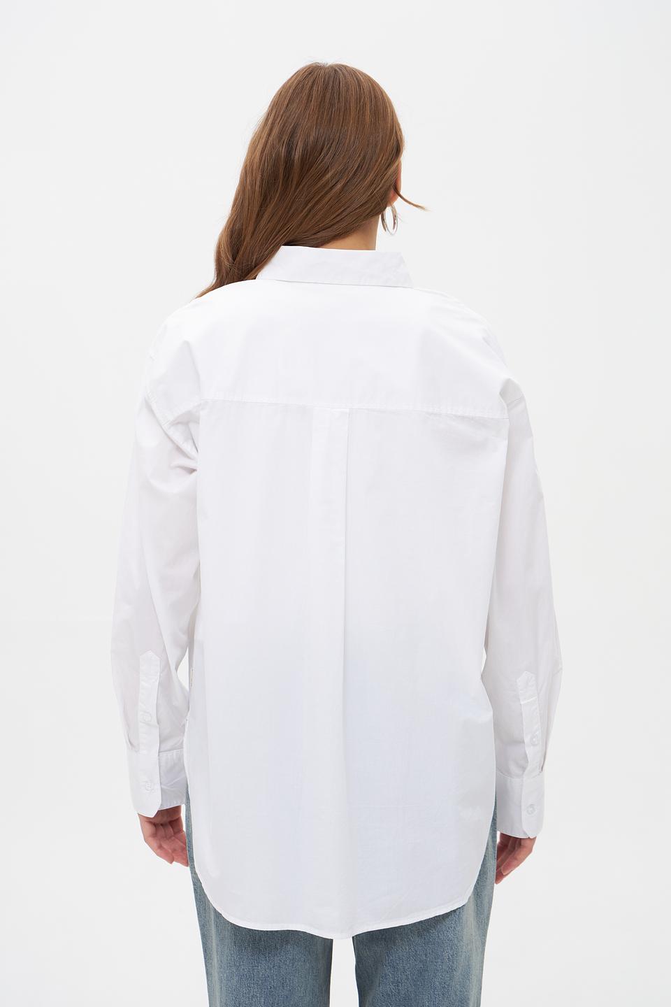 Блузка Tom Tailor оверсайз белая