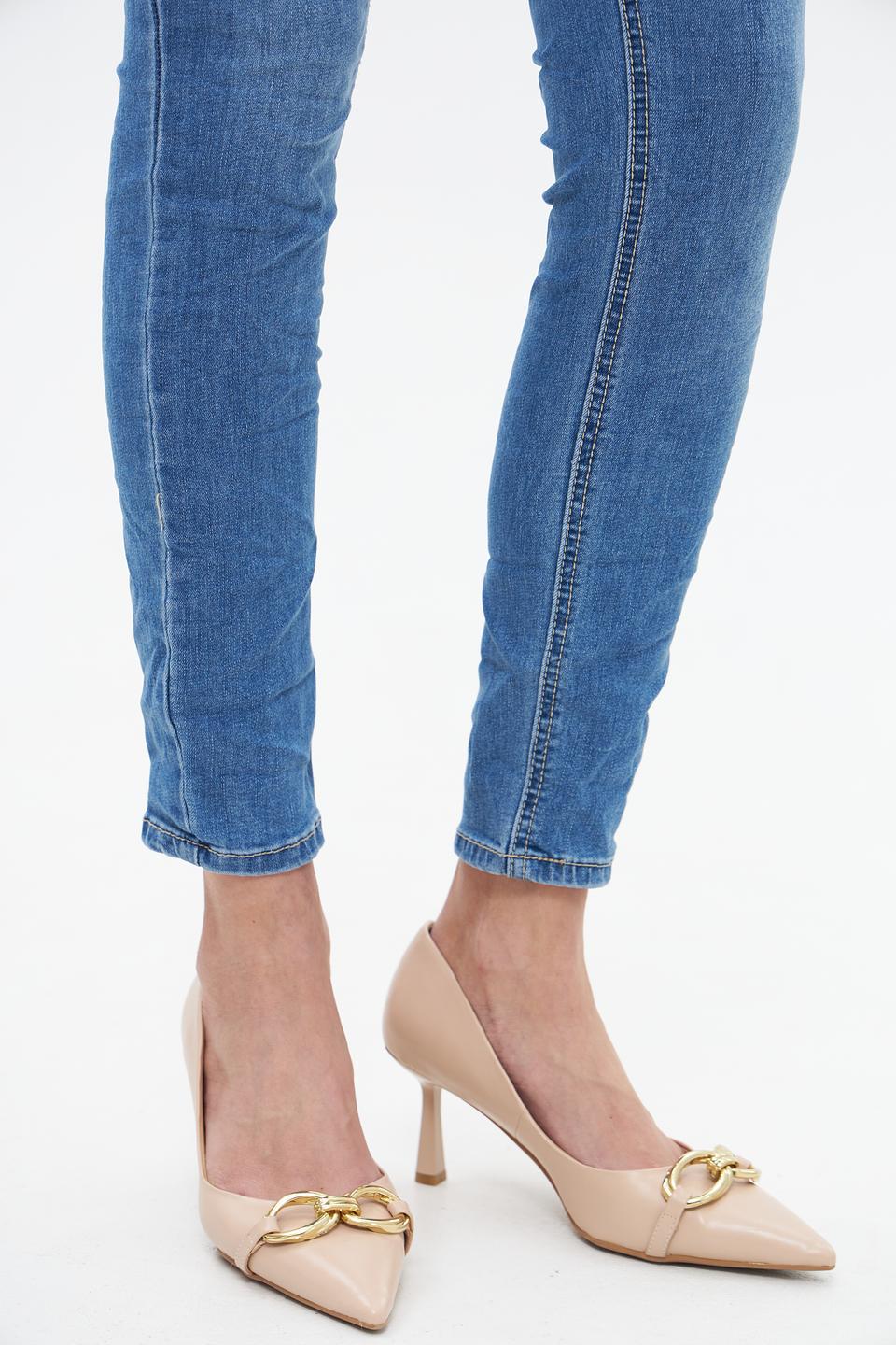 Джинсы скинни Broadway голубые