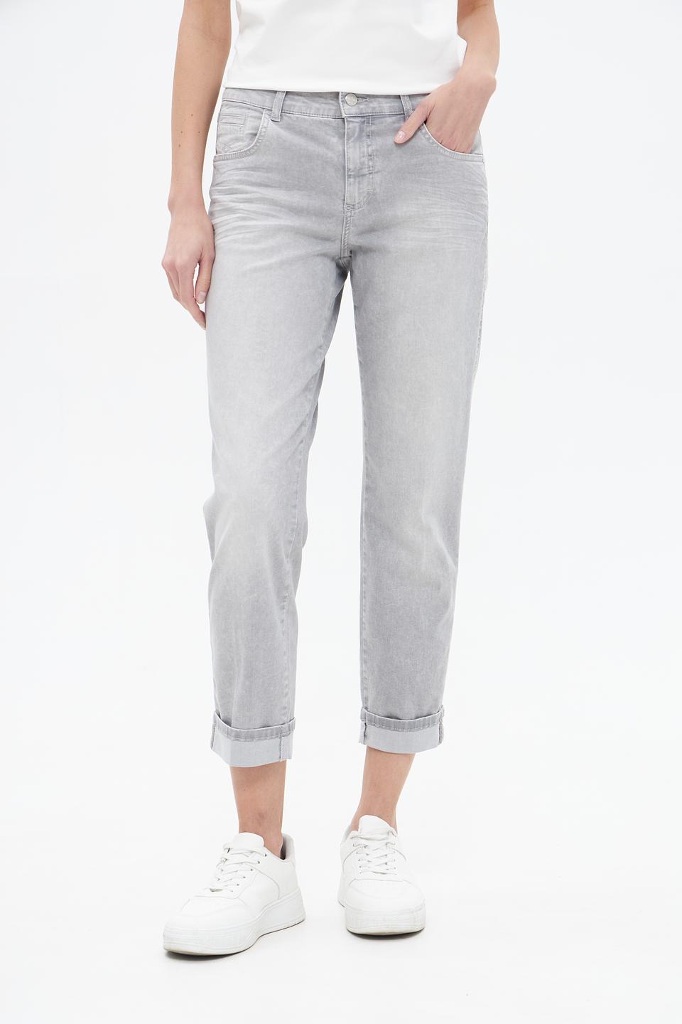 Джинсы Angels серые укороченные