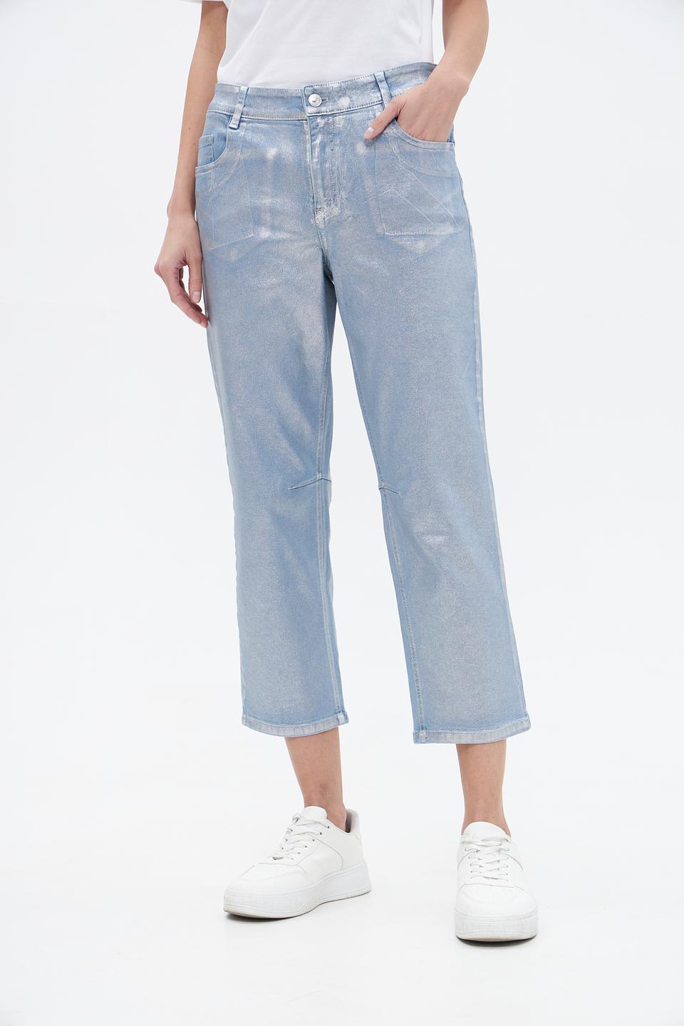 Джинсы Gardeur с эффектом металлик