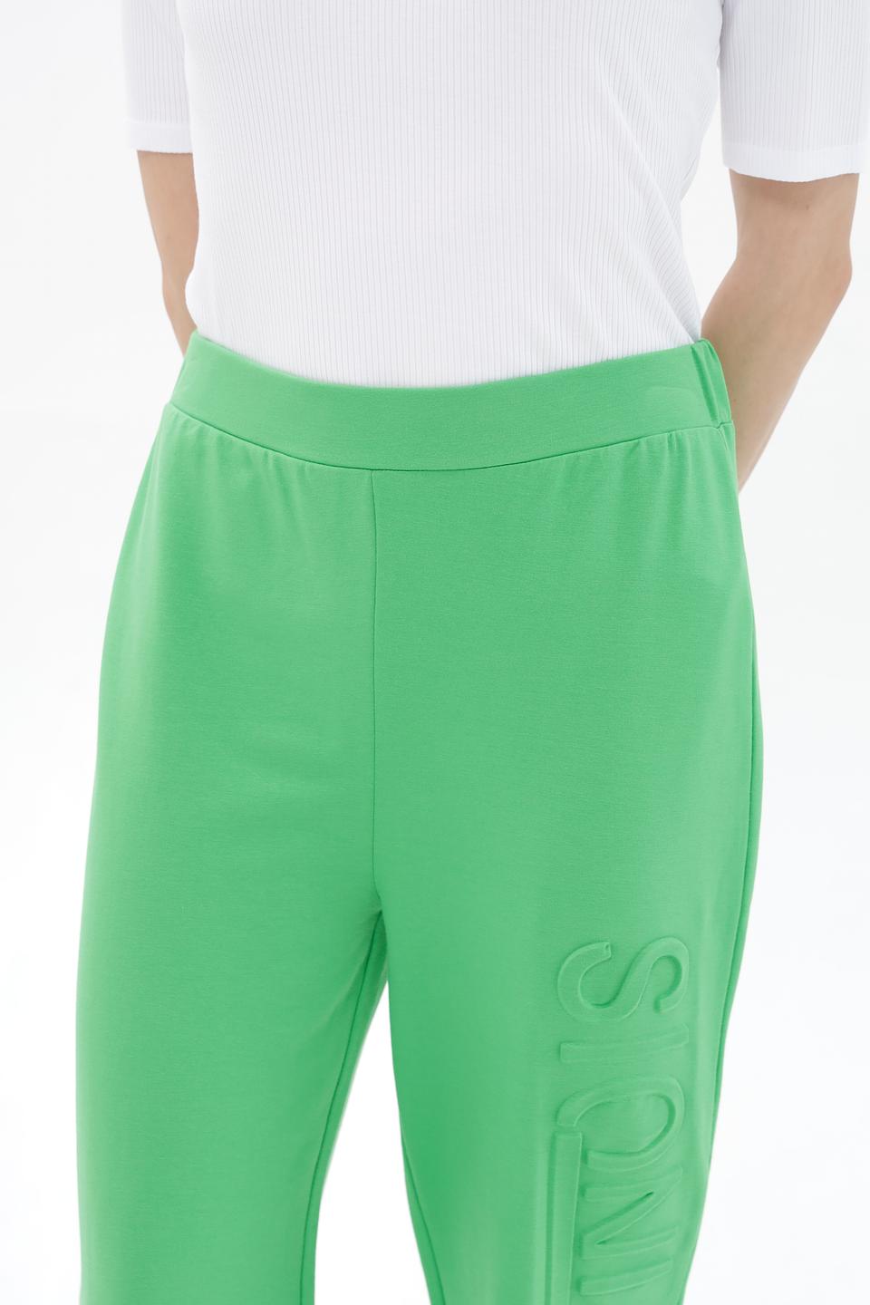 Брюки Passioni лайм с логотипом