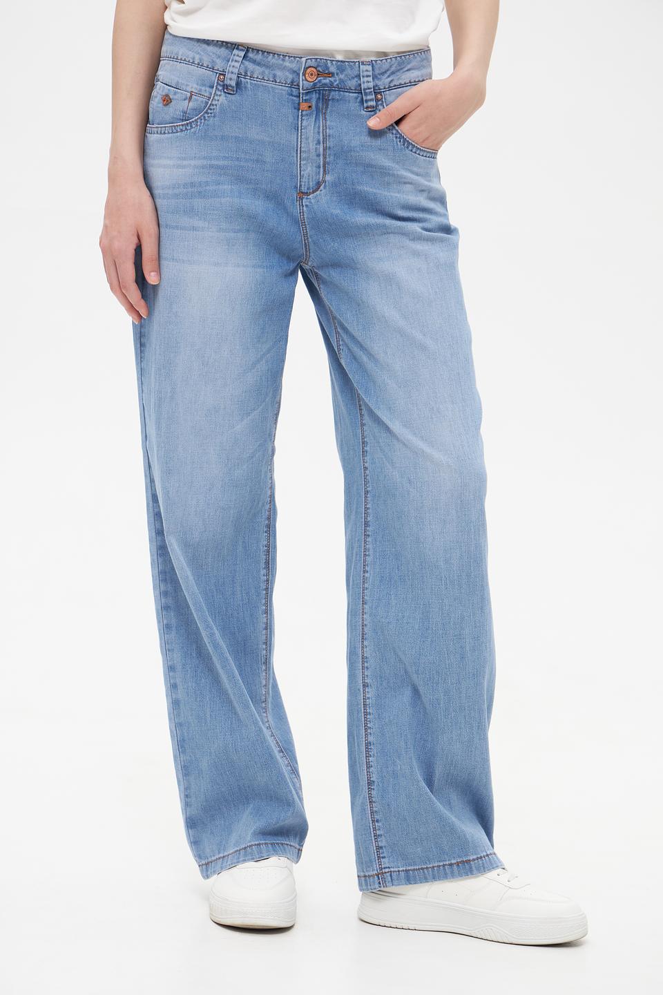 Джинсы Time Zone широкие голубые