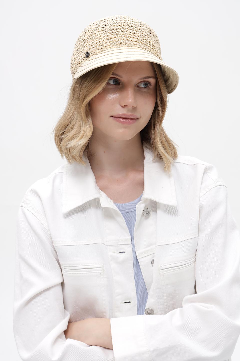 Кепка Loevenich плетеная бежевая