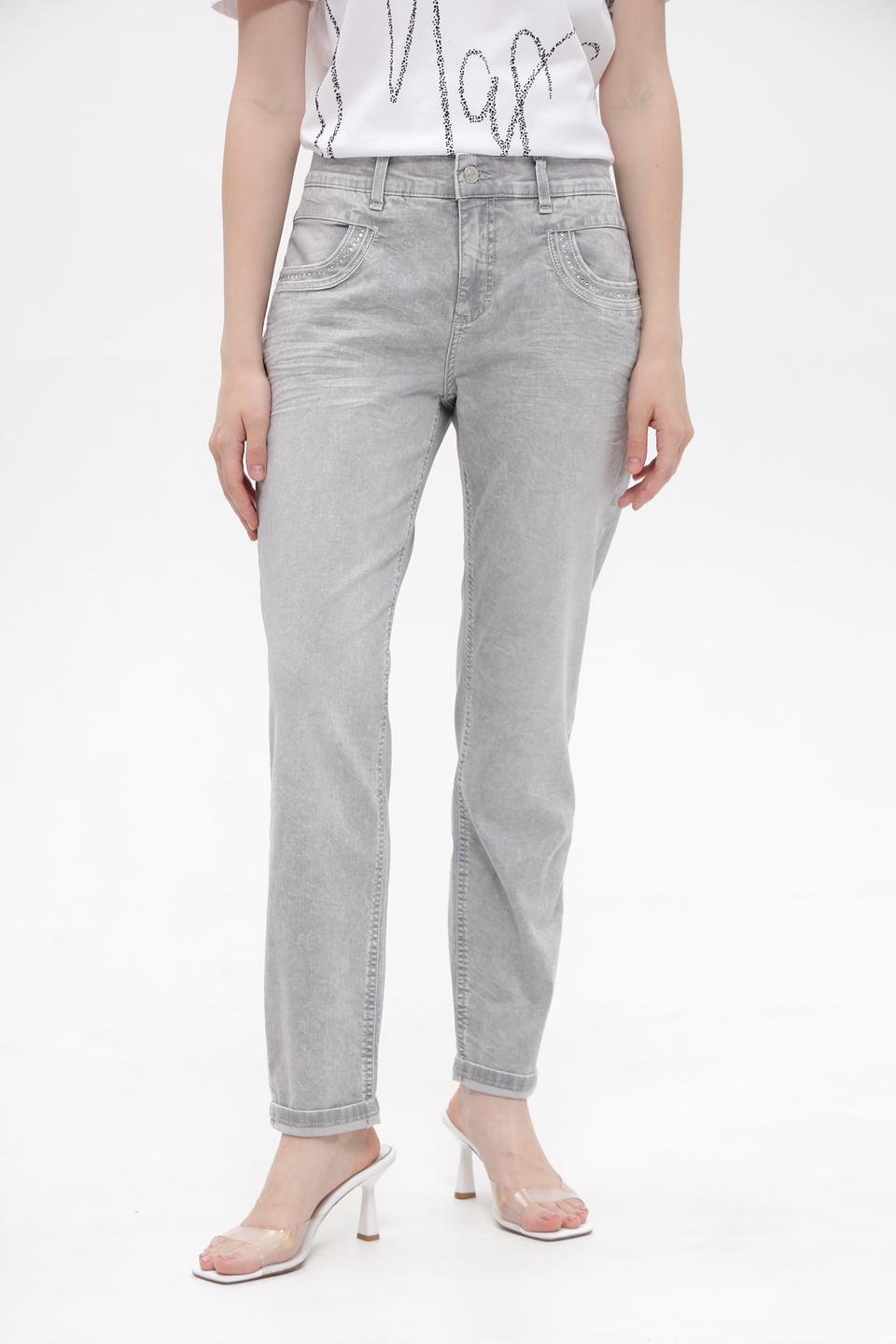Джинсы Angels серые boyfriend
