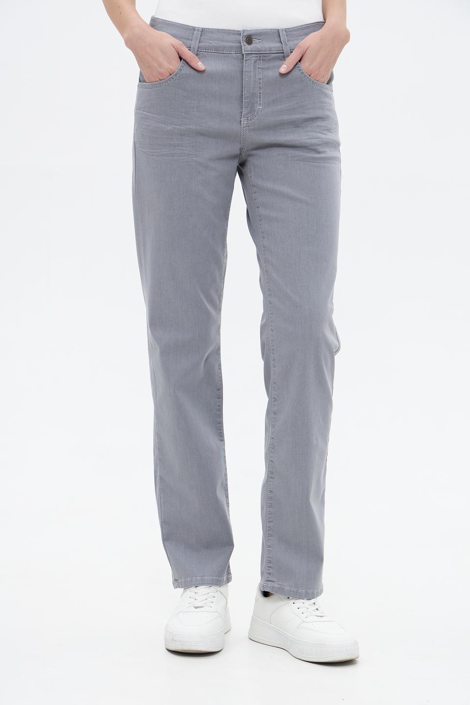 Джинсы Angels серые прямого кроя