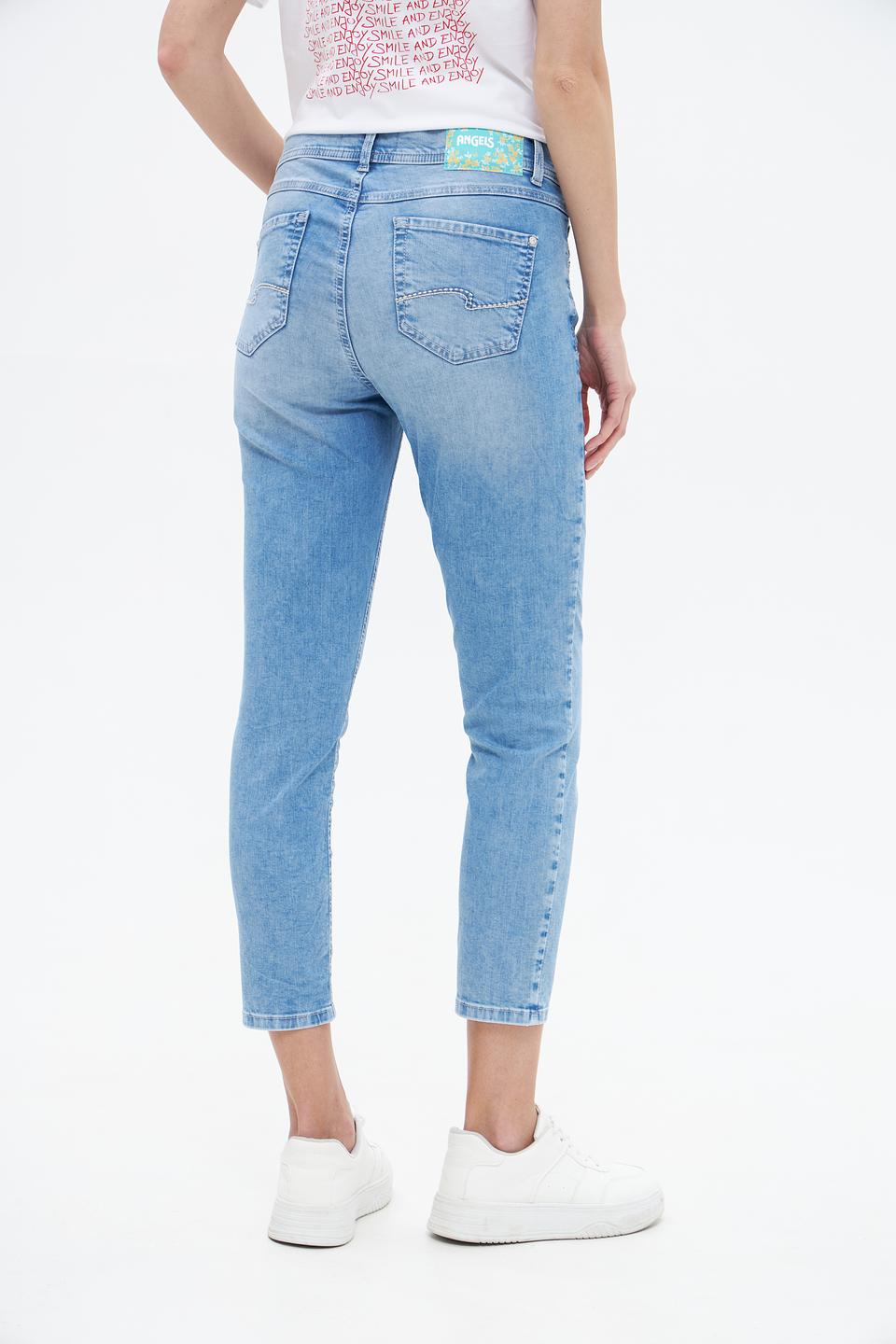 Джинсы Angels укороченные голубые