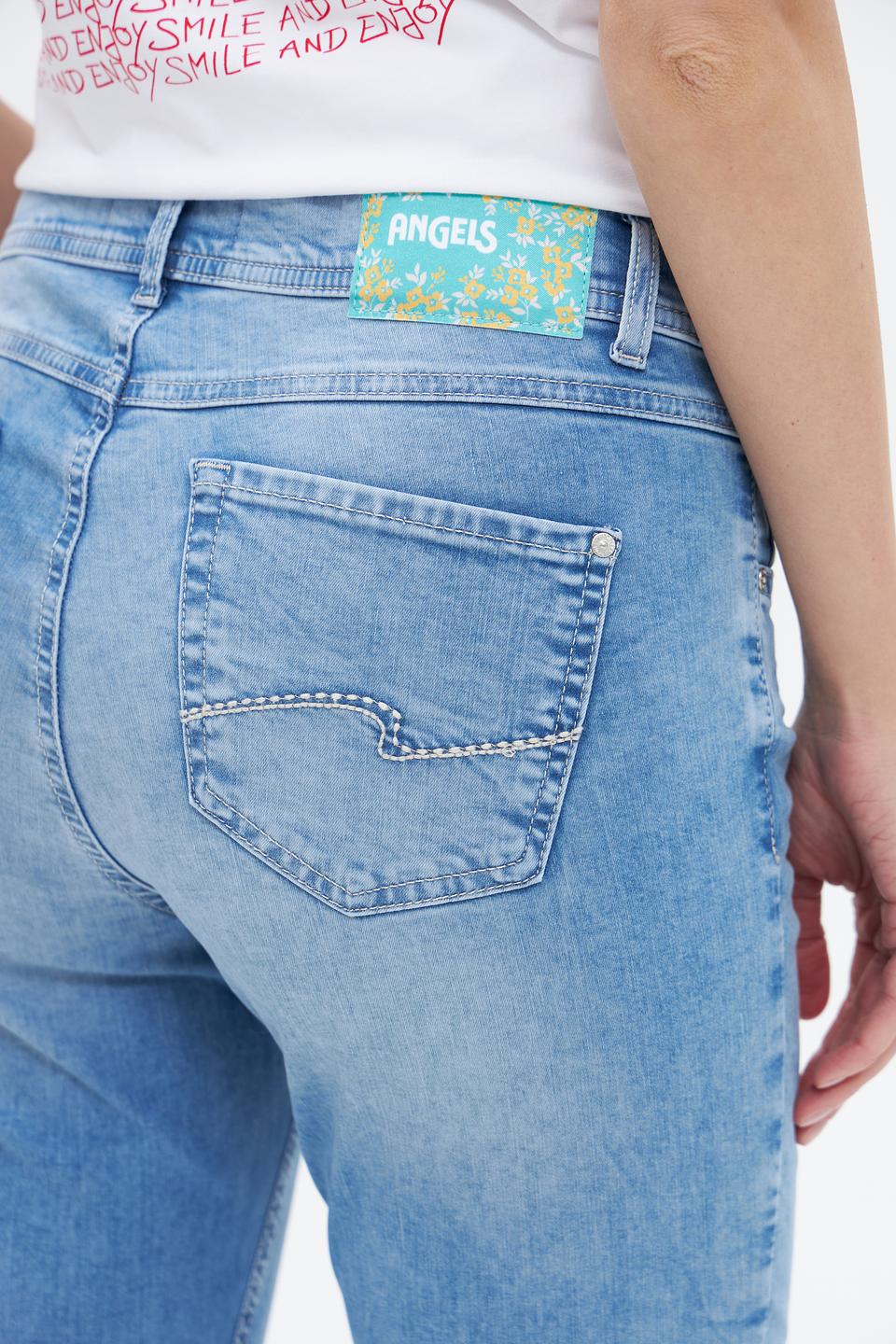 Джинсы Angels укороченные голубые