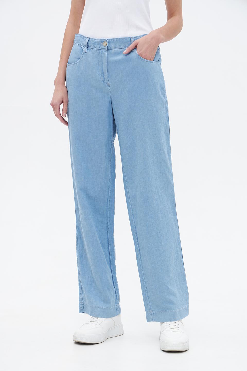 Брюки Gardeur прямого кроя голубые