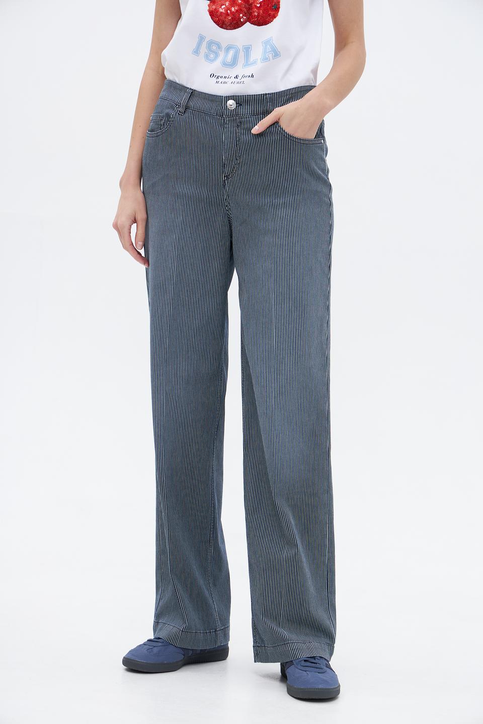 Брюки в полоску Gardeur