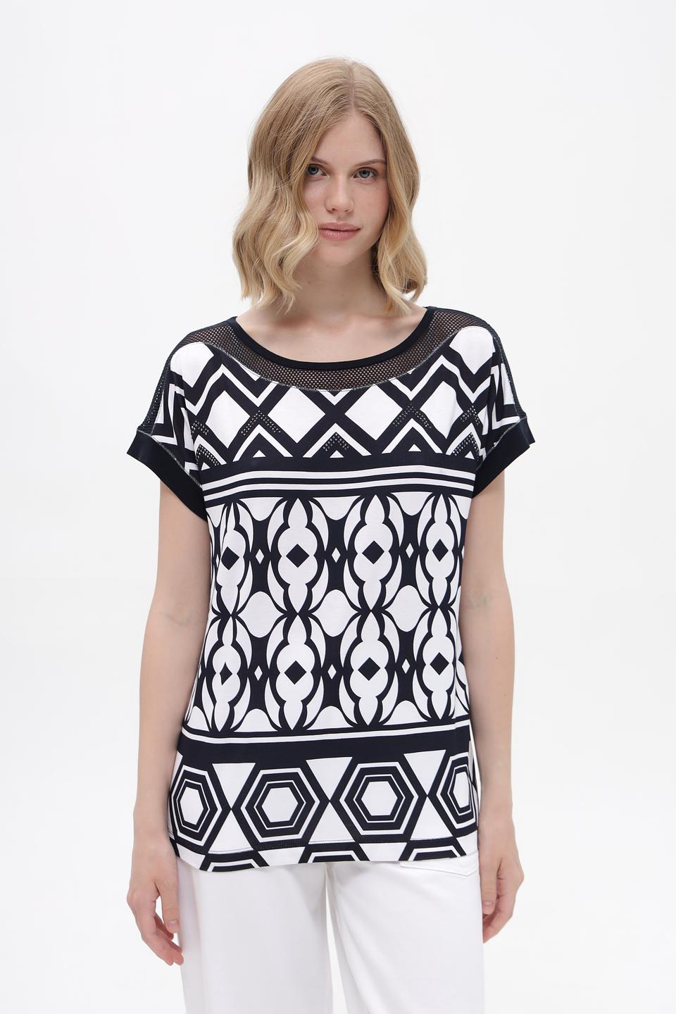 Футболка Tuzzi с геометрическим принтом
