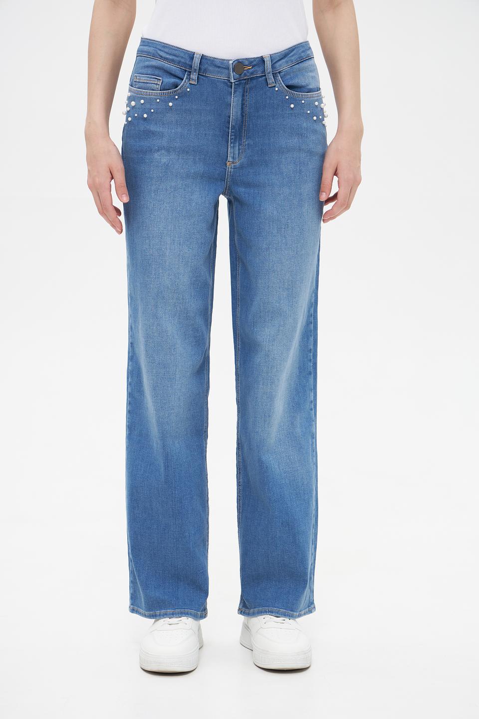 Джинсы Betty and Co с жемчугом