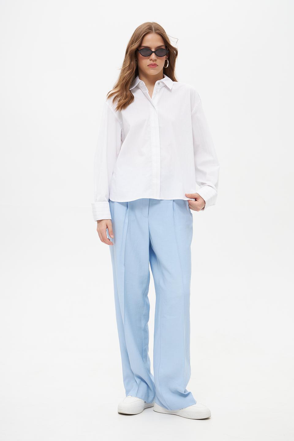 Блузка Marc Aurel оверсайз белая