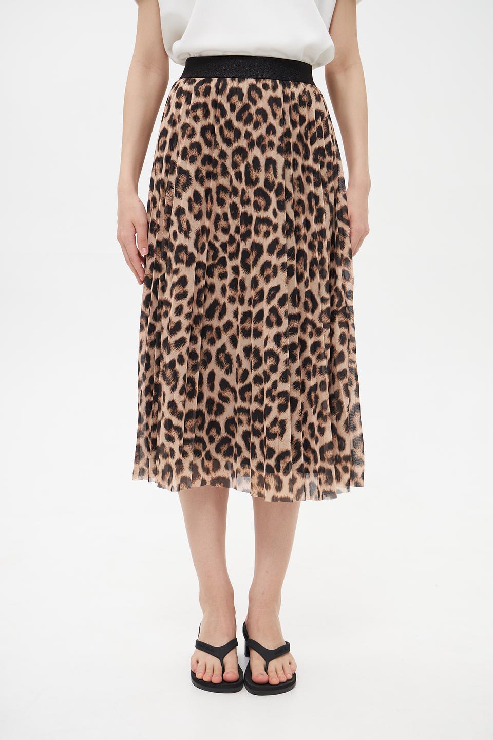 Юбка Oui с леопардовым принтом