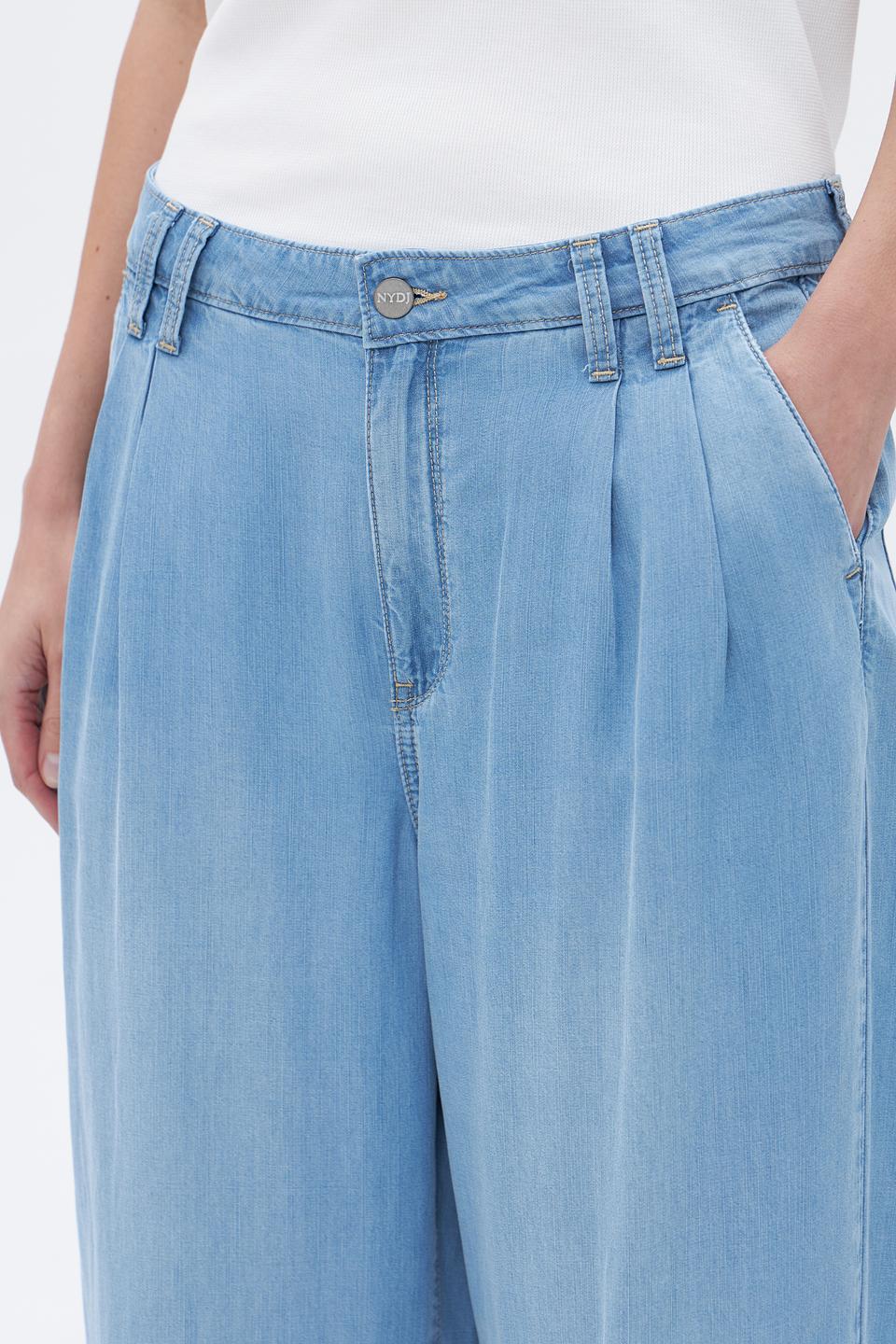 Брюки палаццо NYDJ голубые