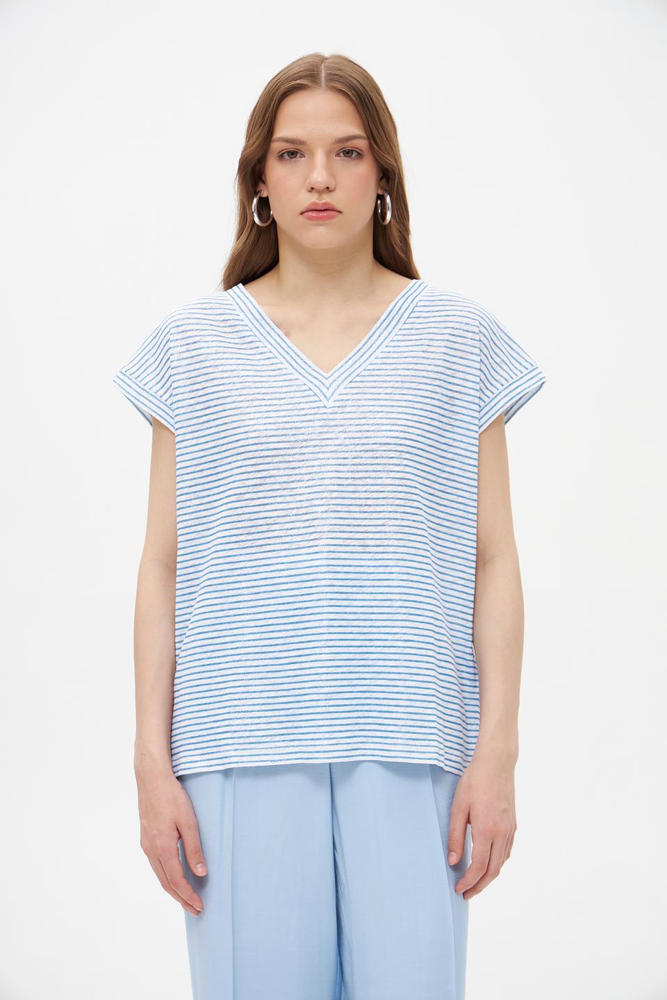 Пуловер Marc Aurel в полоску