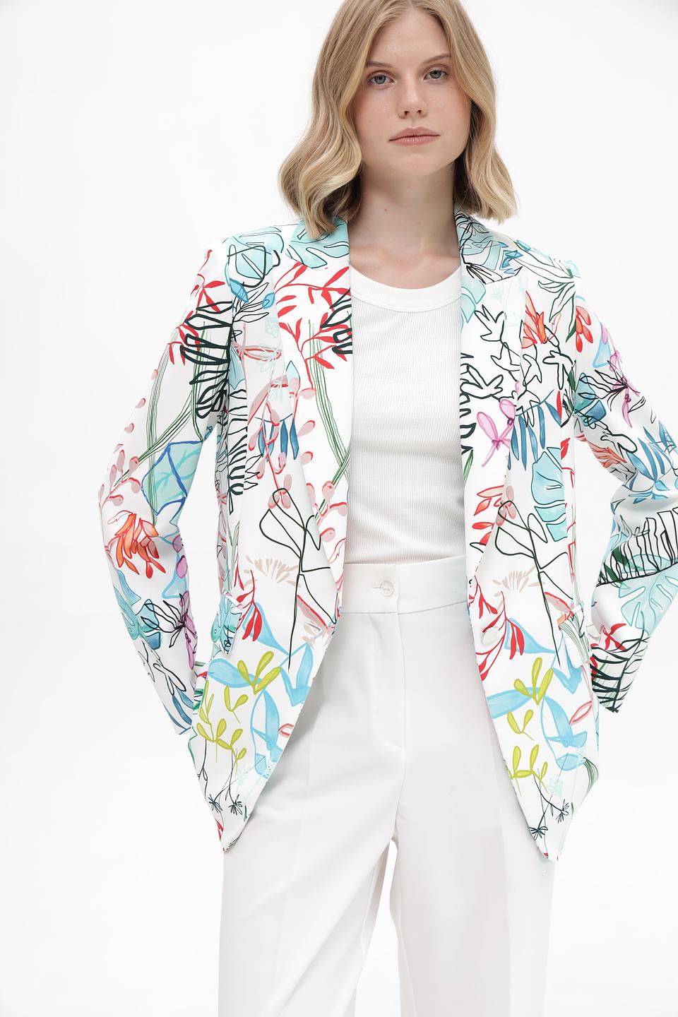 Жакет Marc Cain с цветочным принтом